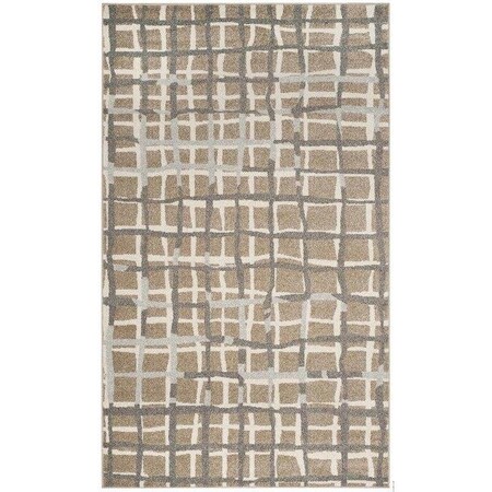 Safavieh 4 x 6 ft. Amherst Rectangle Power Loomed RugWheat & Beige AMT403S-4
